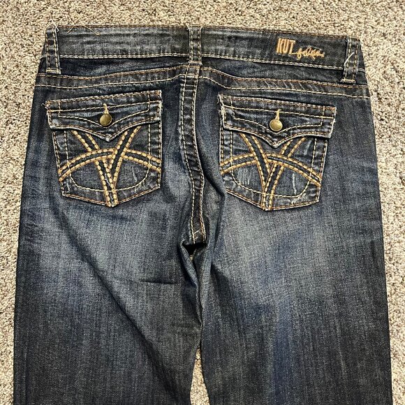 KUT So Low Jeans, Women's Size 6, KATE Low Rise Boot Cut - Picture 4 of 16